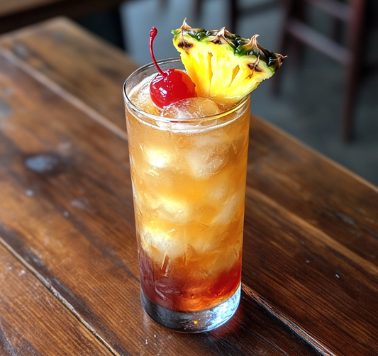 Duel Pineapple Upside-Down Cake Cocktail