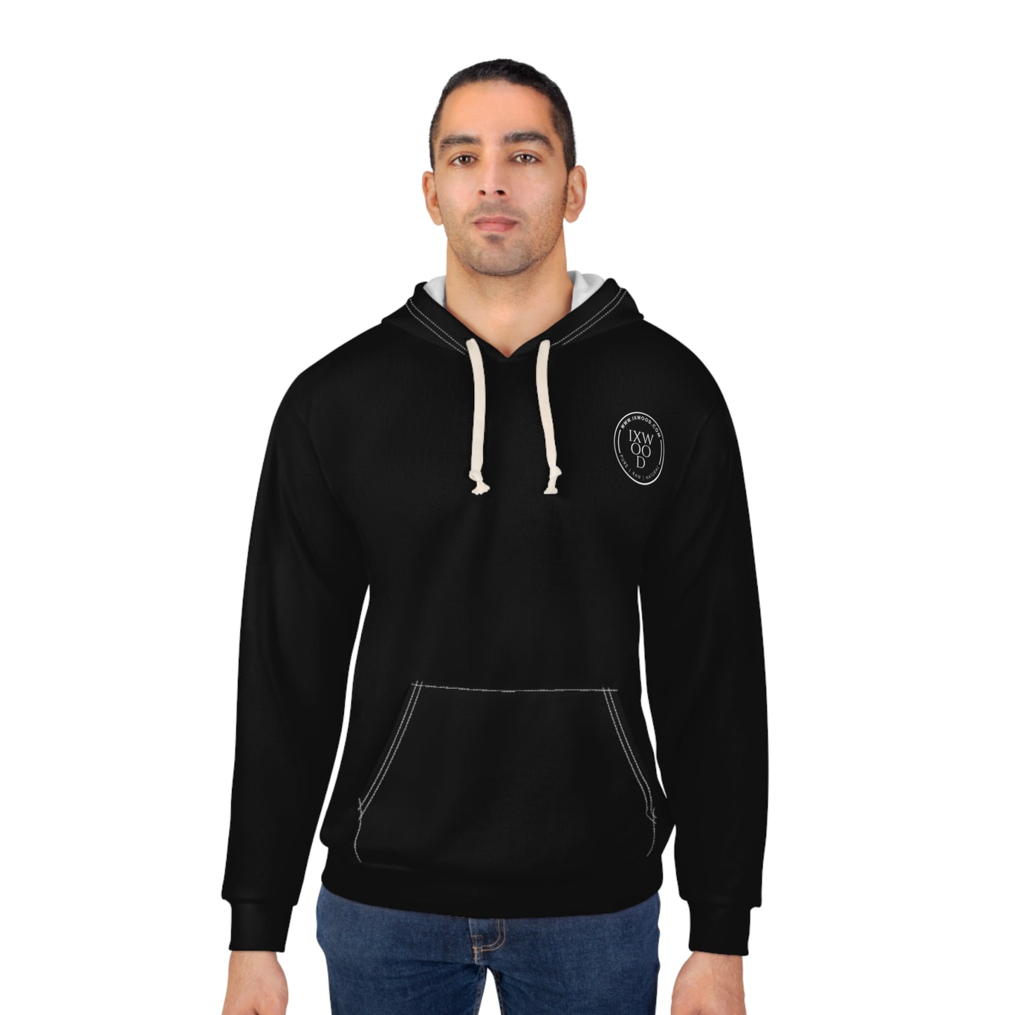 Made in USA.  Duel Themed Unisex Pullover Hoodie
