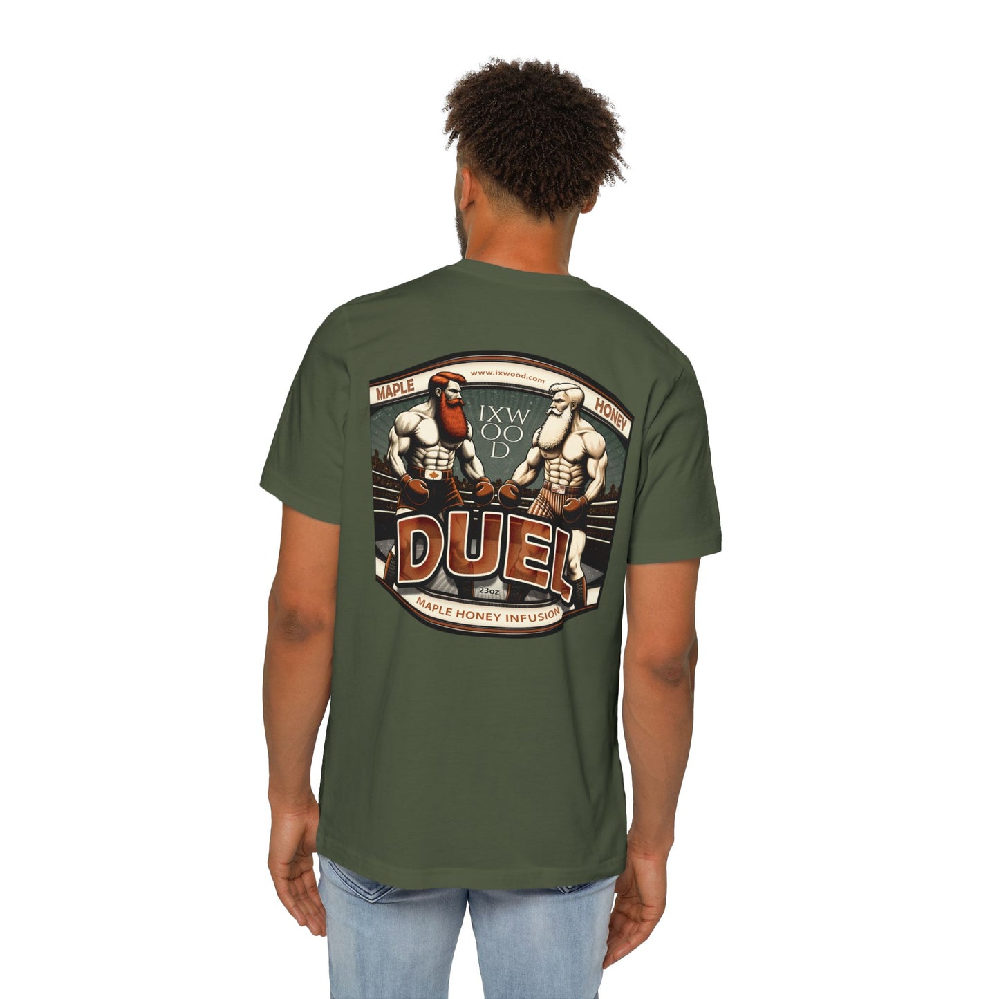 Made in USA.  Retro Duel Graphic T-Shirt