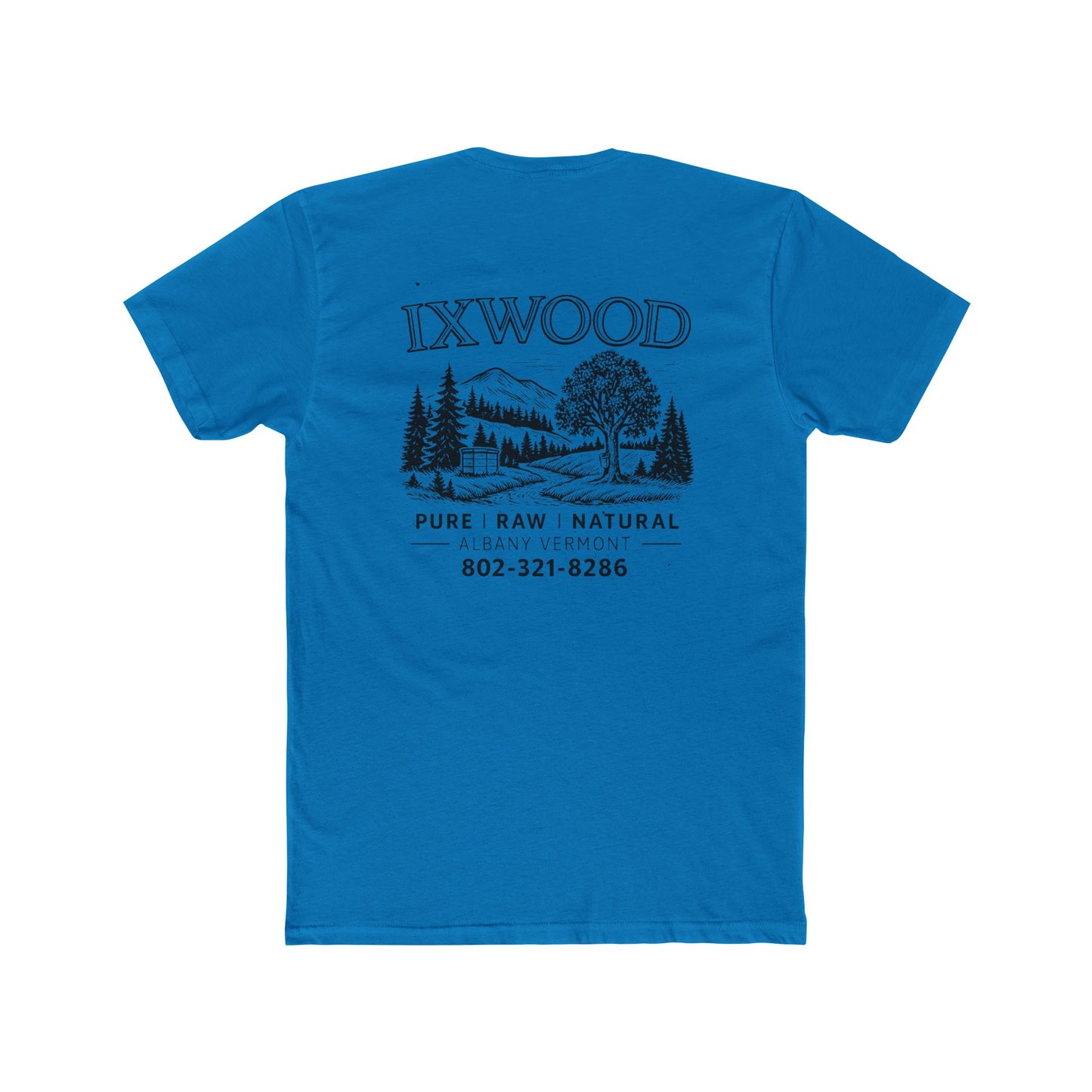 Made in USA.  Nature-Inspired Unisex Cotton Crew Tee