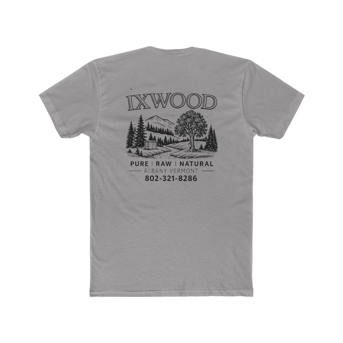 Made in USA.  Nature-Inspired Unisex Cotton Crew Tee