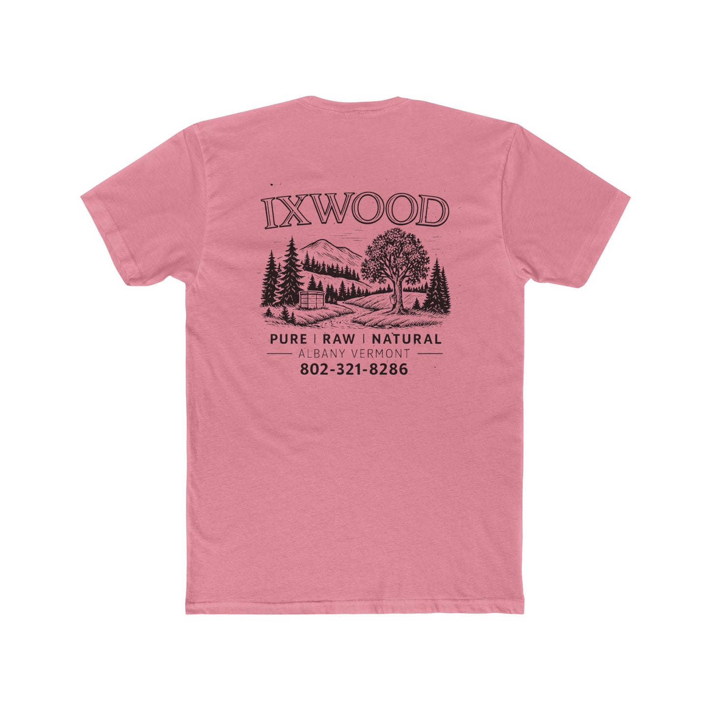 Made in USA.  Nature-Inspired Unisex Cotton Crew Tee
