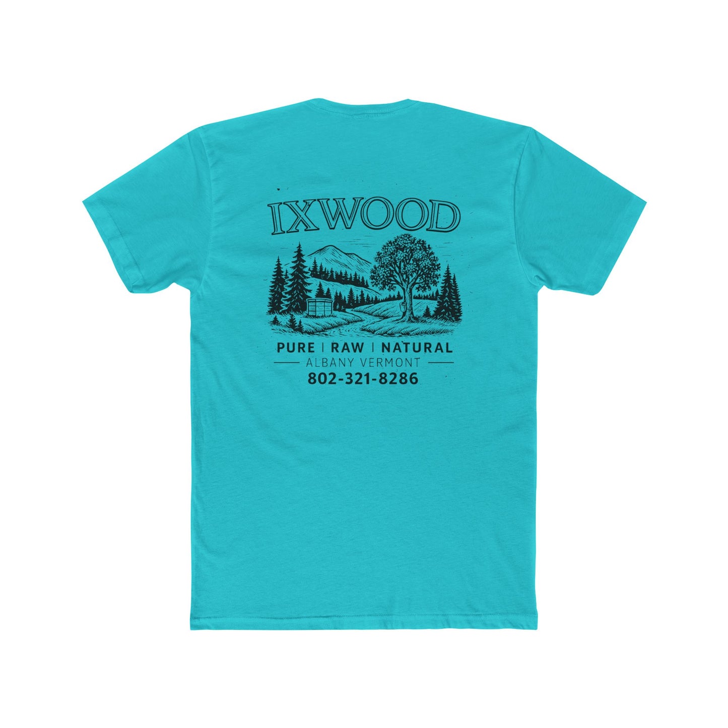 Made in USA.  Nature-Inspired Unisex Cotton Crew Tee