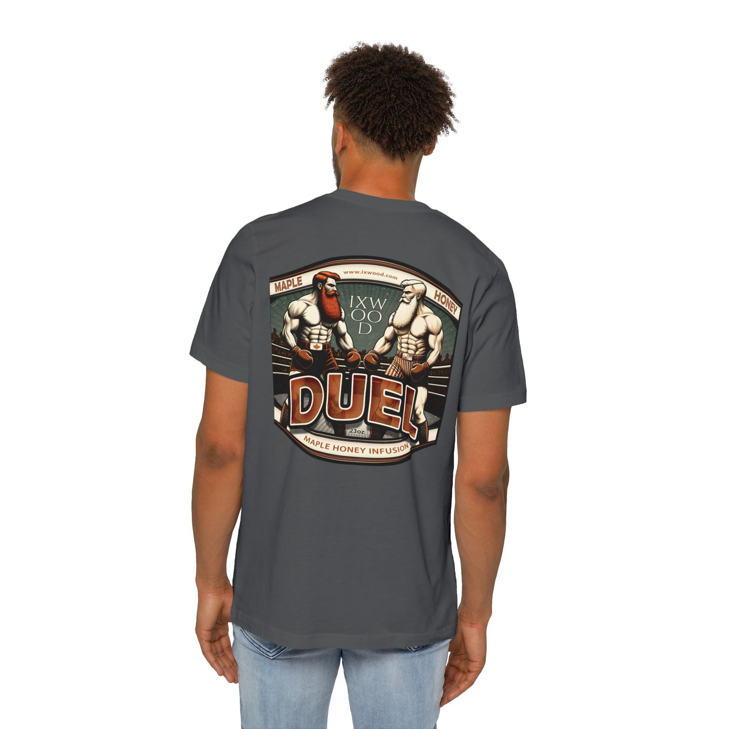 Made in USA.  Retro Duel Graphic T-Shirt