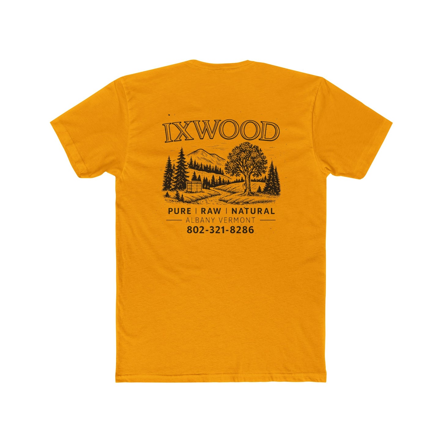 Made in USA.  Nature-Inspired Unisex Cotton Crew Tee
