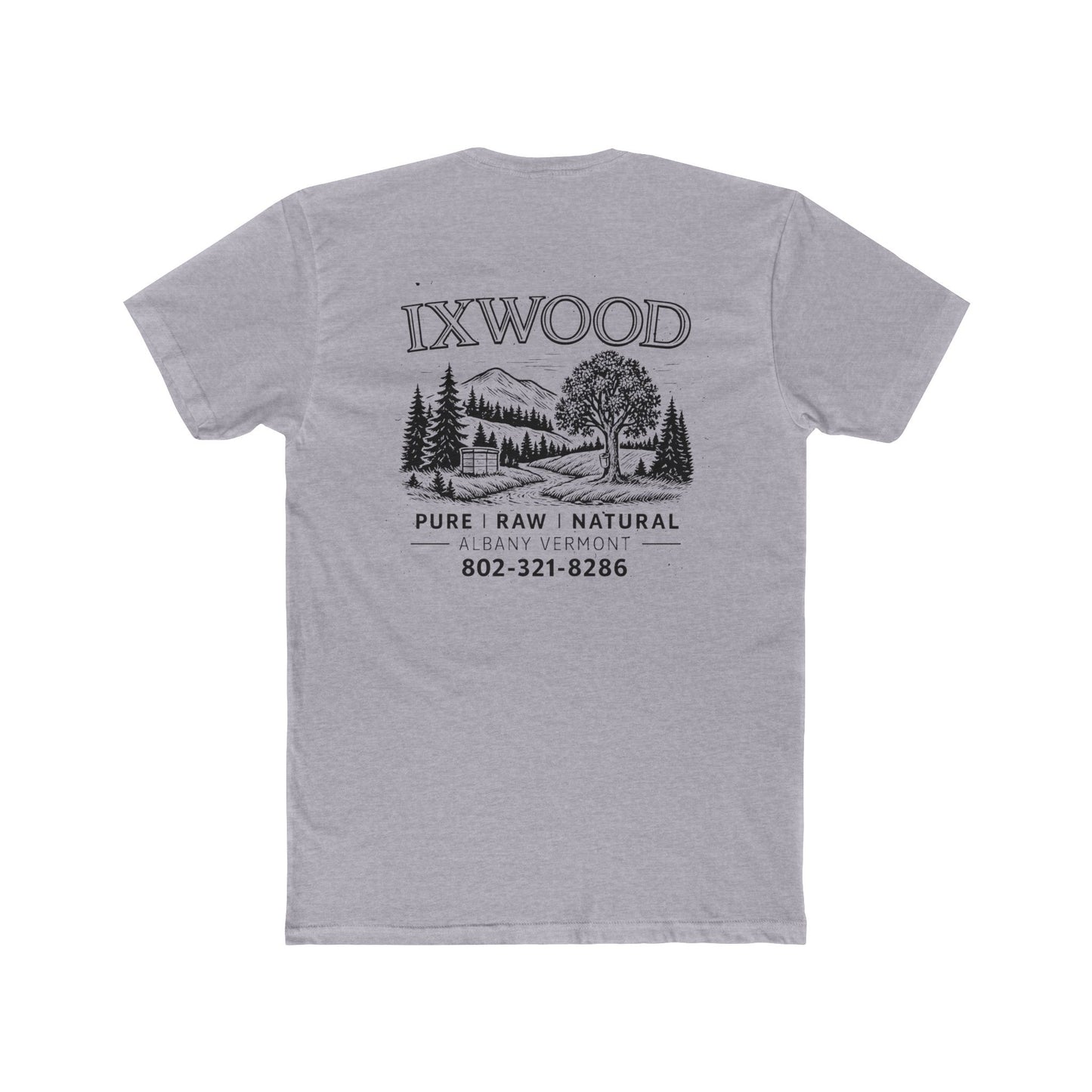 Made in USA.  Nature-Inspired Unisex Cotton Crew Tee