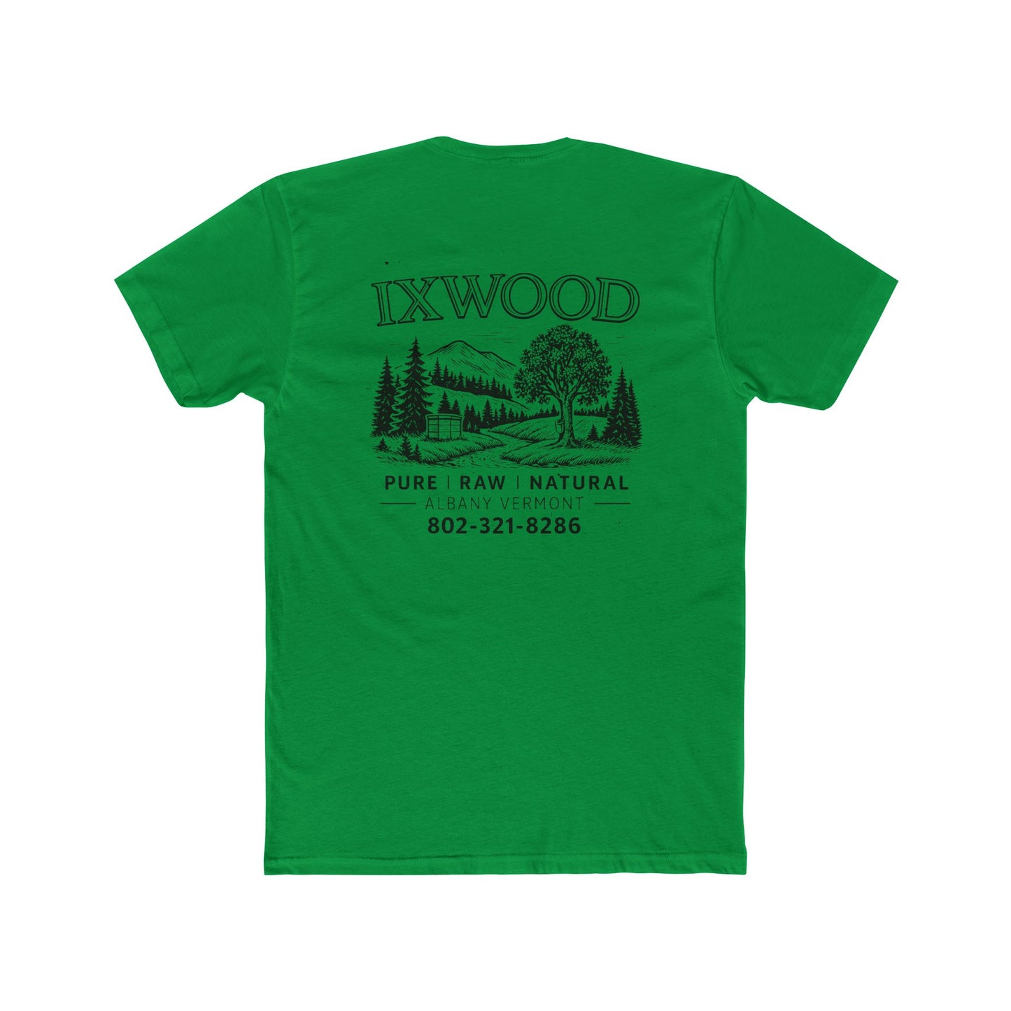 Made in USA.  Nature-Inspired Unisex Cotton Crew Tee