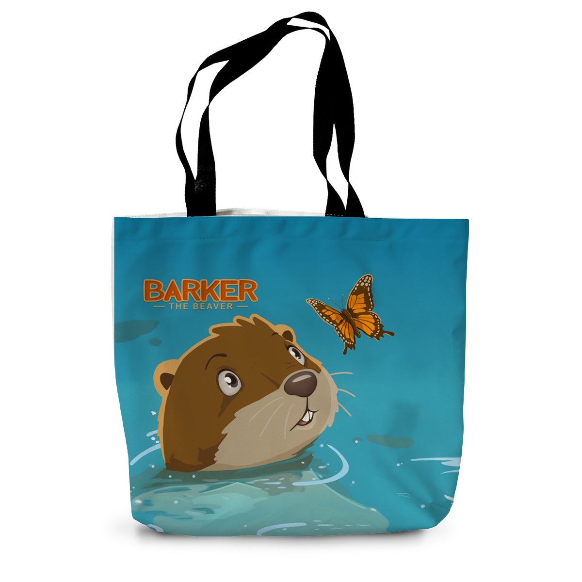 Barker the Beaver Canvas Tote Bag